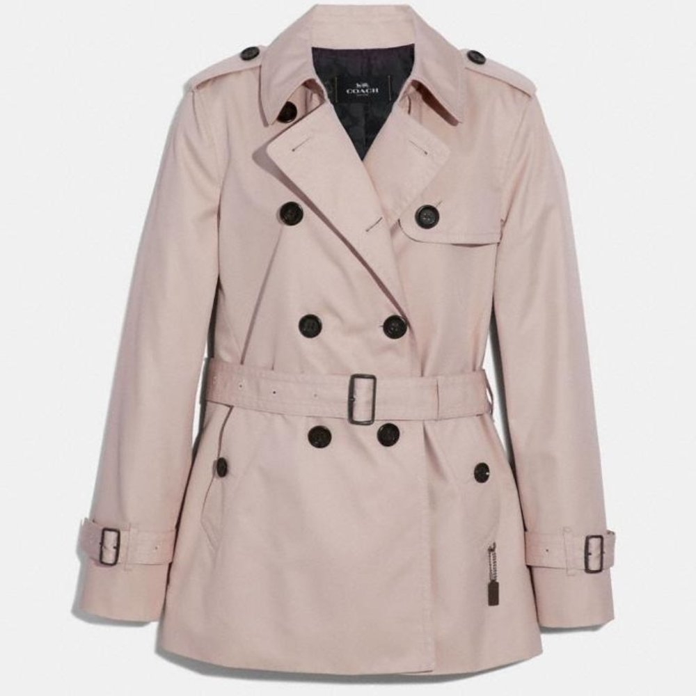 Coach Porcelain Short Trench